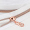 Sawoake 9m Bulk Zipper, (#5) Reißverschlüsse zum Nähen, White Nylon Coil Zipper mit Rose Gold zähnen, Ersatz Nähreißverschluss mit 20PCS Reißverschluss Sliders(#5 White Rose Gold)