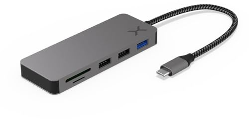 KRUX Force100 USB-C Hub 7-in-1 Adapter – 4K HDMI, 100W Power Delivery, 4X USB (USB 3.1), SD & MicroSD Kartenleser – für Laptop, MacBook, Smartphone, Samsung DeX