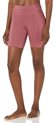 Reebok Damen Yoga Performance Rib High Shorts, Sedona Rose, Klein