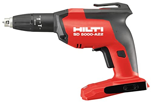 Hilti 2229875 Atornilladora de tabique seco a batería SD 5000-A22 (22V, Tareas de suspensión de tabiques secos y revestimientos, peso 1,02 kg, no incluye batería ni cargador)