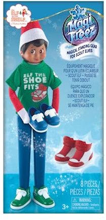 The Elf on The Shelf® MagiFreez™ Coole Sneaker Set | Outfit mit Hemd & 3 Paar Turnschuhen | Scout Elf Accessoires