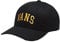 Vans Full Patch Snapback, Strukturiertes Logo (schwarz), Einheitsgröße