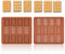 WishesMar 2 Pièces Moule à Chocolat Forme de Rectangle Tablette Bâton 12 Cavités Moules en Silicone pour Bonbon Glace Petit Savon Décoration de Gateau