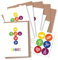 Papierdrachen 6 Dankeskarten für christliche Feste wie Taufe, Kommunion, Konfirmation, Firmung - Motiv Kreuz - Klappkarten mit Umschlag und passenden Stickern- DIN A6 - Set 8