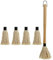 Colcolo BBQ Basting Mop Grill Fetten Mop Robuste Baumwolle Faser Kopf Sojasauce Pinsel Backen Tauch Pinsel für Steak Fleisch Grillen Werkzeug, groß mit 4