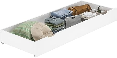 Erst-Holz Bettkasten Rollkasten für schmale Betten 80x200 Kiefer weiß 90.10-S5W