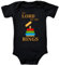 Blauer-Storch Baby Body in Schwarz Lord Of The Rings Herr der Ringe Spruch zur Geburt oder Geburtstag für Kleinkind Kurzarm Bio Baumwolle