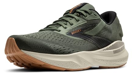 Brooks Men’s Adrenaline GTS 24 Supportive Running Shoe, Thyme/Black/Pelican, 7.5 UK