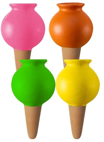 Estacas de riego por Goteo, estacas de riego automático por Goteo de Tierra, estacas Verticales de riego eficiente para jardinería, aptas para Viajes, para Aloe, Cactus, Margaritas, orquídeas
