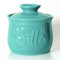 MAIA Ceramic 5.5 oz Butter Crock for Counter with Water Butter Spreader Holder for Spreadable Butter French Butter Dish with Lid Butter Keeper on Kitchen Counter Teal Kitchen Décor
