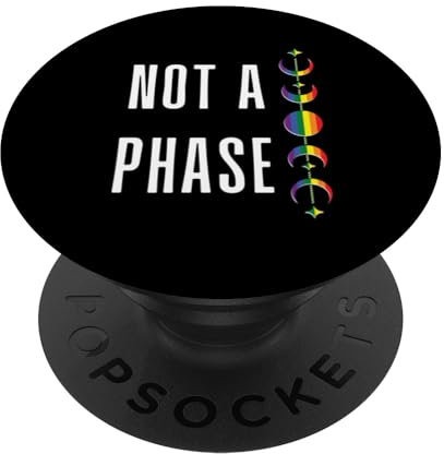 Kein Phase-Design im Boho-Stil, Regenbogenmotiv, Mond, Pride Month PopSockets mit austauschbarem PopGrip