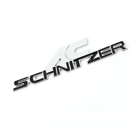 AQXYWQLL 3D-Autoaufkleber, Emblem, Autoabzeichen, Metallaufkleber, kompatibel mit AC Schnitzer M 3 5 E46 E39 E36 E60 E90 E39 X1 X3 X5 X6 Performance Styling(Color:Black AC)