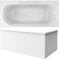 Pack baignoire droite 180 x 80 JACOB DELAFON Elise + tablier en angle + vidage
