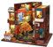 CRIOLPO Tinyaturhaus-Bausatz FüR Erwachsene, DIY Tinyatur Puppenhaus Bausatz, DIY-Puppenhaus-Buchecken-Set Mit MöBeln, Kreatives Tiny House-Bastelset, FüR DIY-Raumdekoration - Zeichen Der Zeit