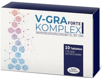 NEU: Saint Nutrition® V-GRA Forte Komplex für den Mann - extra stark hochdosiert mit Maca, L-Arginin und Zink – mit sofort verfügbarer Premium-Formel für Männer