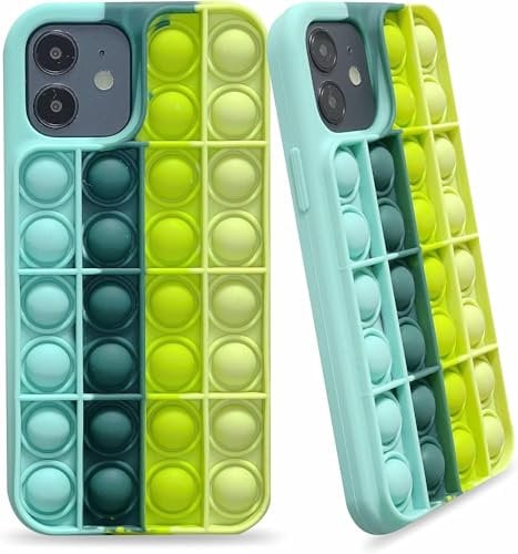 iPhone 11 Silicone Case, Pop Fidget iPhone 11 Boys Phone Case Autism ADHD Anti-Anxiety Stress Relief Sensory Toy Shockproof iPhone 11 Poppet Phone Case for Boys Kids