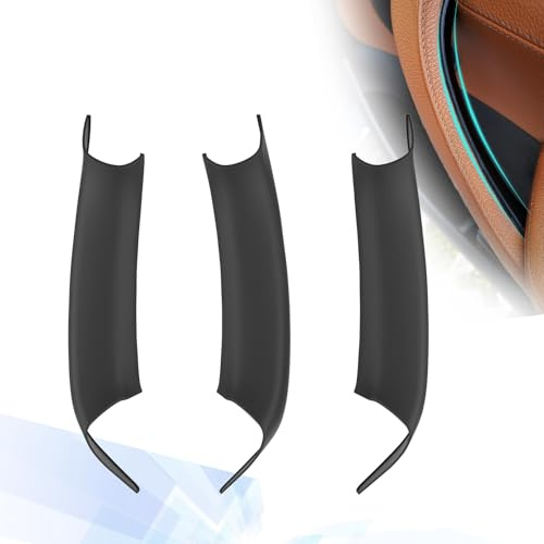 UCkasayfy Türgriffabdeckungen Kompatibel mit BMW X3 F25 2010-2016, X4 F26 2014-2017, Türzuggriff Innen für Linkslenker(3PCS) (Schwarz)