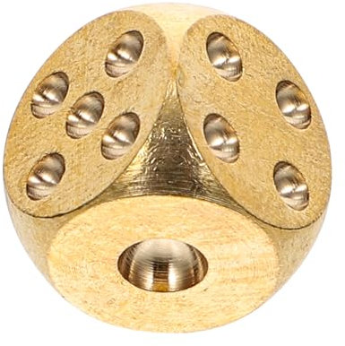 UPKOCH Kupferwürfel Würfel-Requisite Großer Punkt Handschrift-Design Angenehmes Gefühl Für Tischspiel