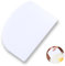 CALLYSONIC Tarjeta de masa, espátula de masa, rascador de cocina, rascador de masa, tarjeta para hornear, rascador de plástico para masa, queso, tartas, pizza, chocolate, blanco, 1 pieza, 12 cm x 9 cm