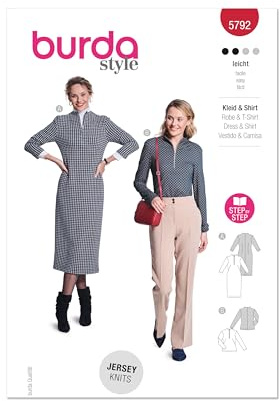 Burda Style Sewing Pattern B5792 Misses' Dress and Top