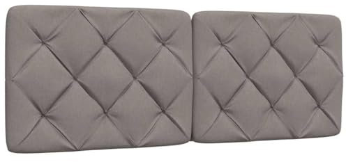 vidaXL Kopfteil-Kissen Taupe 140 cm Stoff, Kopfteilkissen, Kopfkissen, Lesekissen, Kopfteilpolster, Rückenkissen, Kissen-Kopfteil, Kopfteil Polster