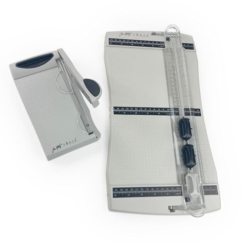 Tonic Studios Tim Holtz Präzisionstrimmer und Mini-Trimmer-Set, 31,5 cm und 16 cm, Papierbastelwerkzeuge mit Schneid- und Ritzklingen