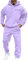Generisch Tuta sportiva da uomo, tuta da jogging, tuta sportiva con cappuccio, set da uomo a maniche lunghe, oversize, tuta sportiva in tinta unita, tuta da jogging, abbigliamento sportivo, Viola