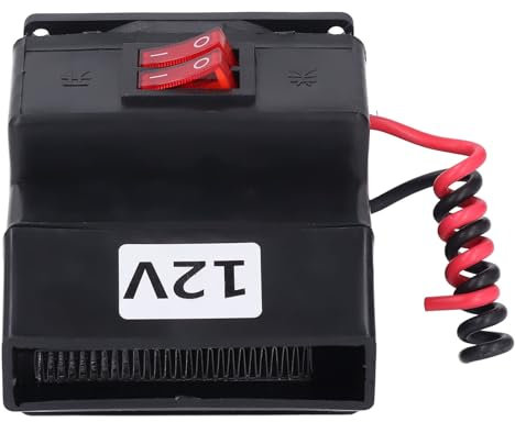 Chauffage de Voiture Portable, Chauffage de Pare-brise Automobile, Chauffage de Véhicule, Chauffage de Véhicule, DC12 V 300 W, Double Interrupteur, Dégivreur de Chauffage de