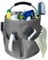 Goujfol Cleaning Caddy with Handle, Tool Bag with Handle, 17L Bucket Bag, Foldable Storage Basket, Portable Multi Cleaning Organiser Caddy, Multi Pocket Craft Universal(Gray)