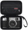 Elonbo Tasche für die Fujifilm X100V/X100VI/X100F/X100S Digitalkamera, kompakte Digitalkamera-Reisespeicher Tasche, zusätzlicher Netzfach passt Ladekabel, Akku, SD-Karte und Zubehör, Schwarz