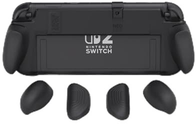 Savage Raven by Skull & Co. NeoGrip for Nintendo Switch 2: An Ergonomic Grip Hard Shell Handheld Case with Replaceable Grips [to fit All Hands Sizes] [No Carrying Case]- Black