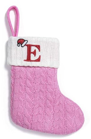 LLINthy Modischer Strick-Weihnachtsstrumpf-Anhänger mit Weihnachtsmann und Schneemännern, verleiht Festival-Dekoration, Partyzubehör