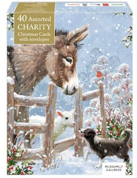 Museums & Galleries Weihnachtskarten für Wohltätigkeitsorganisationen, 40 Stück, verschiedene künstlerische Designs, Weihnachtsgrußkarten, Multipack, für Wohltätigkeitsorganisationen im Vereinigten