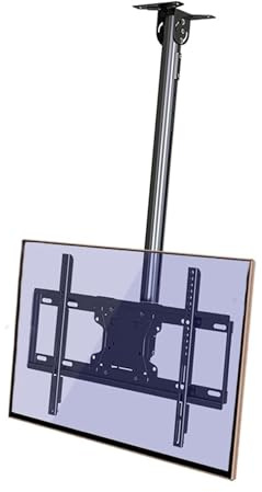 Verstellbare Decken-TV-Halterung für 3265-Zoll-Fernseher, voll bewegliche Schwenk- und Neigungshalterung, höhenverstellbar, 60 kg Tragkraft, Wand-/Deckenmontage, perfekt für Heimkino.
