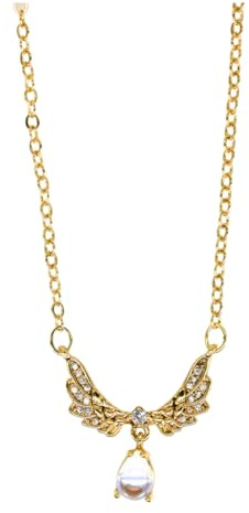 Elbella Hamburg Halskette Damen Phönix Gold – 14K Vergoldet mit Zirkonia – Verstellbar Vogel – Schmuck Geschenk für Frauen & Freundin – Glücksstrahlen-Kollektion