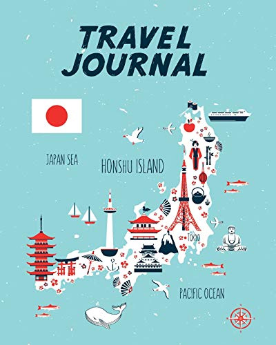 Travel Journal: Kid's Travel Journal. Map Of Japan. Simple, Fun Holiday Activity Diary And Scrapbook To Write, Draw And Stick-In. (Japan Map, Vacation Notebook, Adventure Log) [Lingua Inglese]