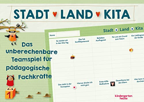Stadt, Land, Kita: Das unberechenbare Teamspiel für pädagogische Fachkräfte | Das alternativlose Geschenk für Erzieherinnen und Erzieher