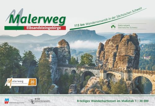 Malerweg - Sächsische Schweiz: Wandertourenführer 1:30000: Elbsandsteingebirge. Wandertourenführer