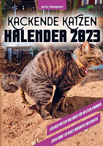 Kackende Katzen Kalender 2023: Lustiger Katzen Kalender für Katzenliebhaber. Jeden Monat ein neues amüsantes Katzenfotos