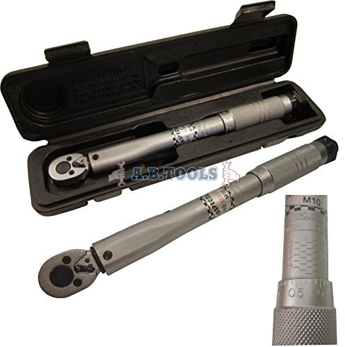 AB Tools 3/8 Drive Professional Torque Ratchet Wrench 5-25 Nm / 4-18 ft/lbs TE526