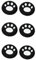OSTENT 6 x Protecteur coloré coloré de Bouton de Manette analogique pour Le contrôleur de Sony PS4 - Couleur Blanche
