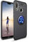 SORAKA Hülle für Huawei P20 Lite mit Ringständer Weiches TPU Ultradünn Schutzhülle Huawei P20 Lite mit Metallplatte für Handyhalterung Auto KFZ Magnet