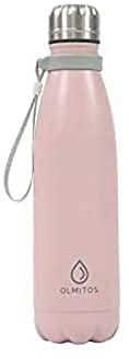 Olmitos 1743 Botella Térmica de Acero Inoxidable, 500 ml, Rosa