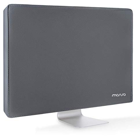 MOSISO Monitor Dust Cover 26, 27, 28, 29 inch Anti-Static Dustproof LCD/LED/HD Panel Case Computer Screen Protective Sleeve Compatible with iMac 27, 26-29 inch PC, Desktop and TV, Space Gray