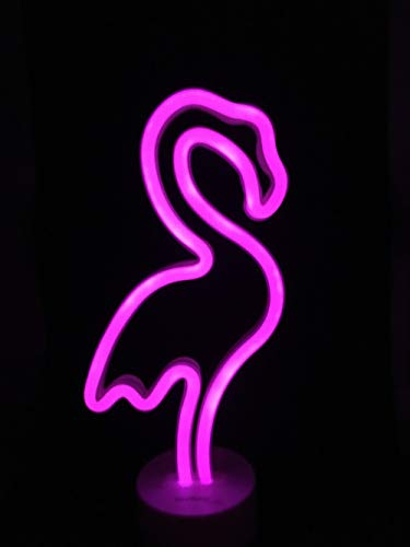 Technoline LED-Dekoleuchte Deko-Licht Batteriebetrieben Balkonbeleuchtung Terrassenbeleuchtung (Flamingo)