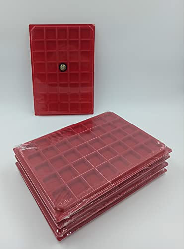 Générique 10 Box/collecteurs/Plateaux Velours pour pour Rangement Capsules Champagne / 40 Cases carrées avec Couvercle