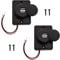 2 Stücke 3,1 A Auto Dual USB Stecker Rotes Kabel Ladegerät Buchse 2 Port Adapter 12 V-24 V Steckdose Lade Panel Mount Stecker mit 2 Schrauben