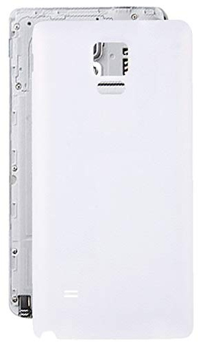 DMYHMC SAM AYSMG Batterie rückseitige Abdeckung for Galaxy Note 4 / N910 (Schwarz) (Color : White)