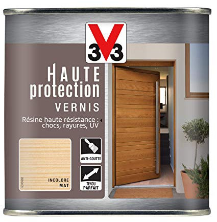 V33 Vernis extérieur Haute protection Incolore mat 0,5 L