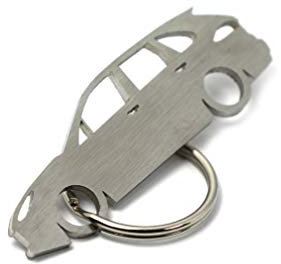 Porte-clés CarShape en acier inoxydable Compatible avec Porsche Cayenne 2015 - Performance Tuning Keychain Carbone Turbo Pièces